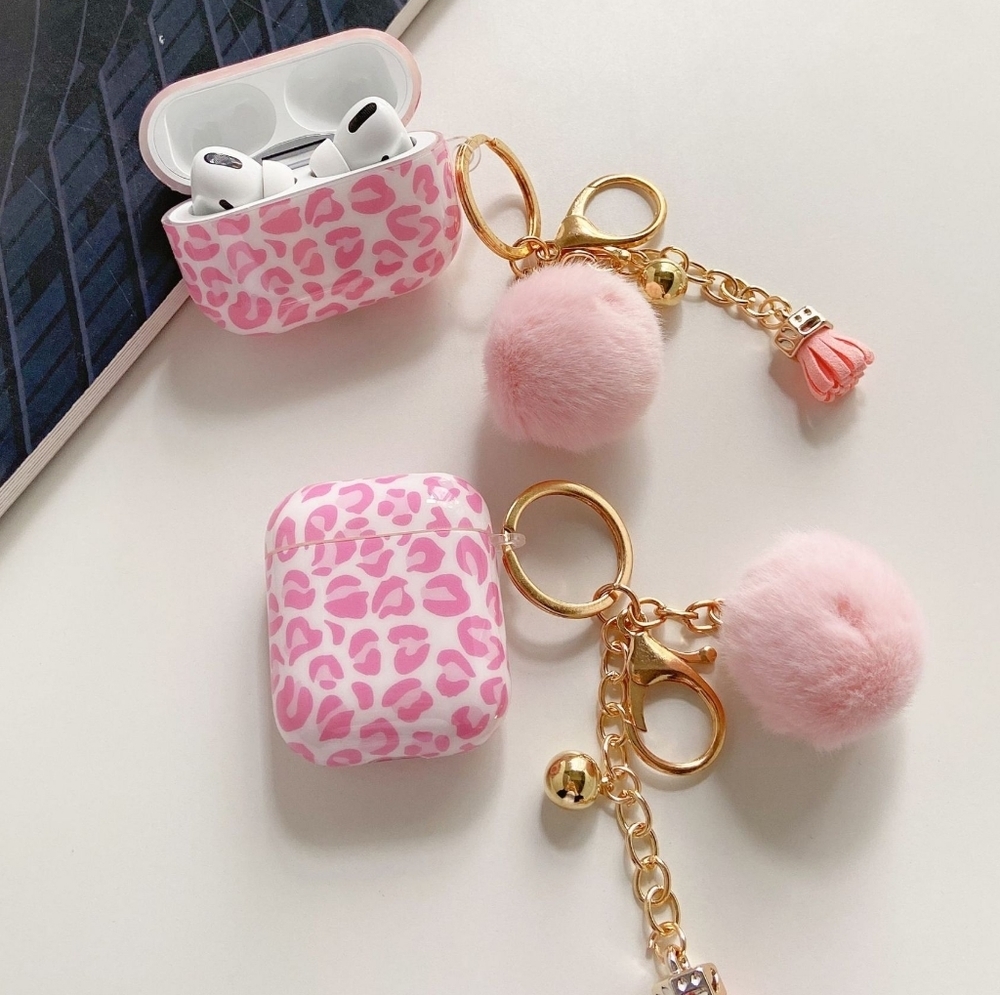 Pink Leopard Airpods Pro Case Cover Airpods Pro 2 Case Airpod Pro 2nd Gen Case - Picture 3 of 5
